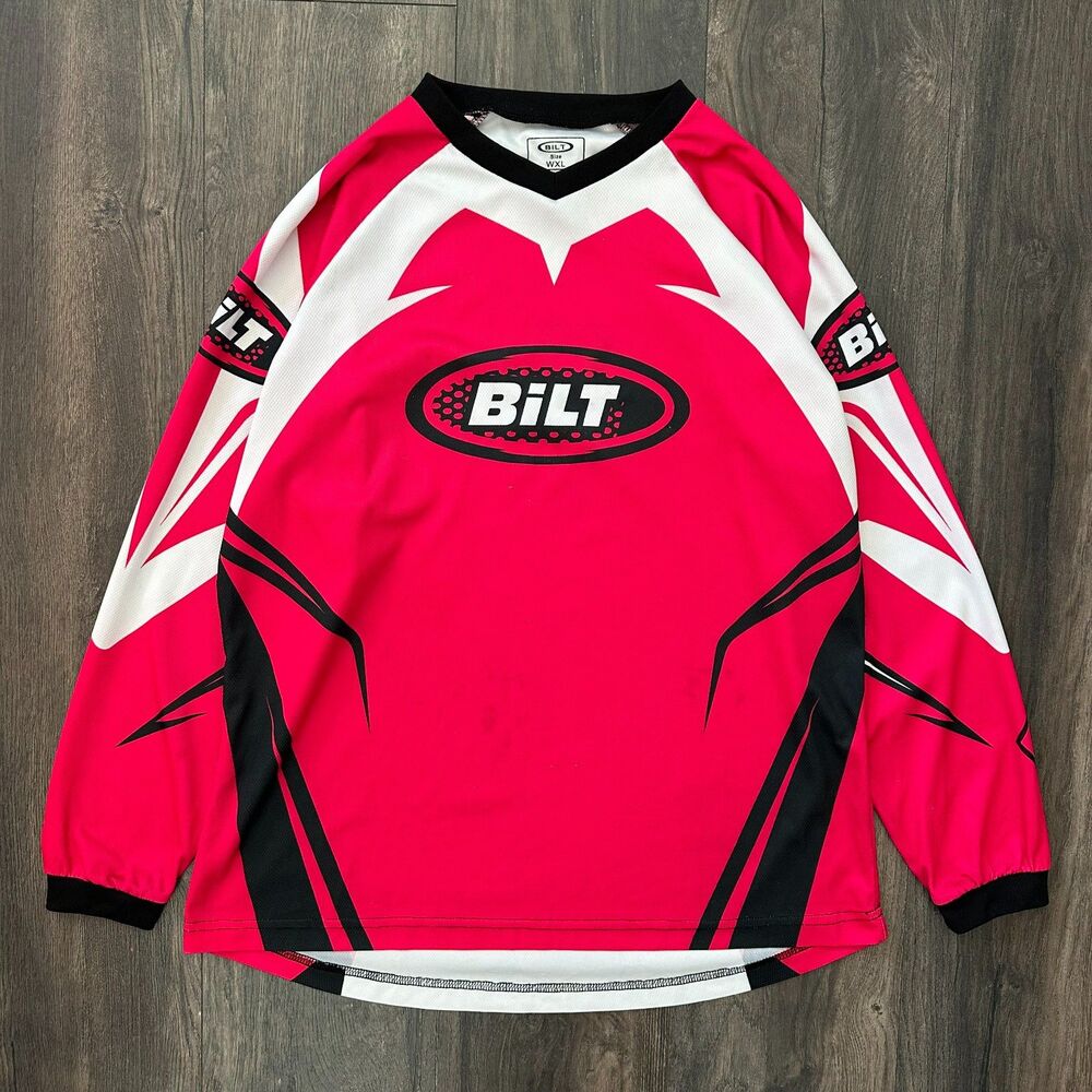 Bilt Moto Race Jersey Pink Shirt Motocross MX BMX Ride Gear Adult Women's Sx XL